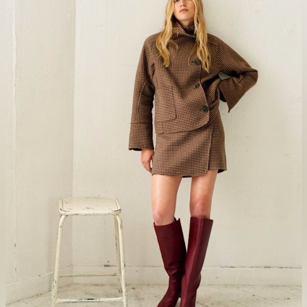 Sezane jacket + skirt set